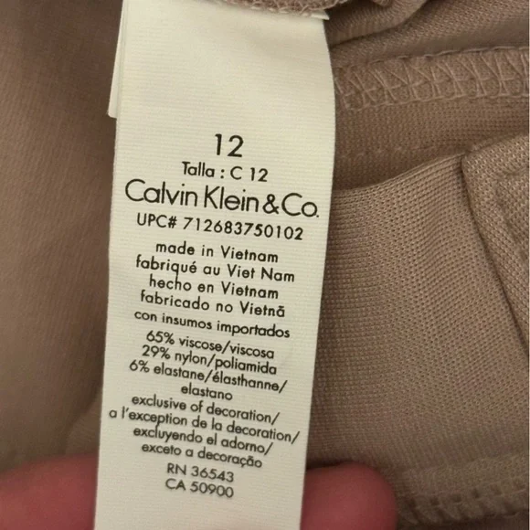 Calvin Klein Women’s Beige Pants Size 12 NWT - Picture 10 of 14